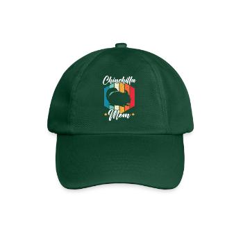 Chinchilla Mom Chinchilla Lover Rodent Pet Animal - Baseball Cap - bottle green - Front