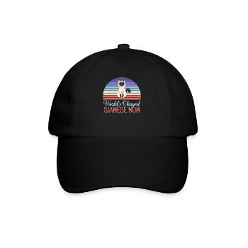 Cadeaux de chat siamois - Casquette classique - noir/noir - Devant