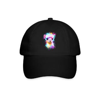 Alpaca Colorful - Baseball Cap - black/black - Front