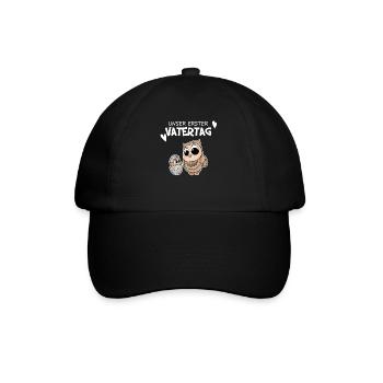 Vatertag - erster Vatertag Geschenk - Baseballkappe - Schwarz/Schwarz - Vorne