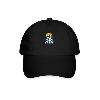Retro Cyclist Cyclist Bike Bike eMTB - Baseball Cap - black/black - Front