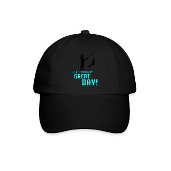 Pêcher un autre grand jour 002 - Casquette classique - noir/noir - Devant