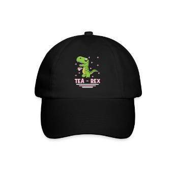 Dinosaur Tea Rex Garçons Fille Saurus Cadeau - Casquette classique - noir/noir - Devant