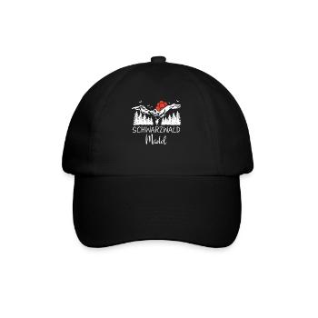 Schwarzwald Schwarzwälder Baden-Württemberg - Baseballkappe - Schwarz/Schwarz - Vorne