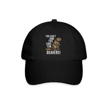 You Can't Dam This Lover For Beavers - Baseball Cap - black/black - Front