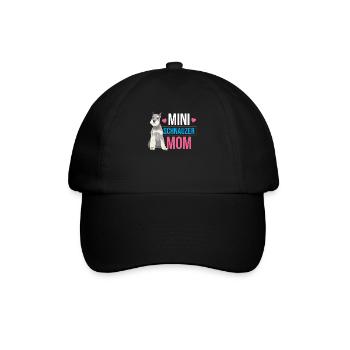 Schnauzer miniature Maman Fille Schnauzers Chien - Casquette classique - noir/noir - Devant