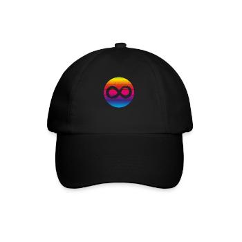 Neurodiversity Infinity Sunset Autismusbewusstsein - Baseballkappe - Schwarz/Schwarz - Vorne