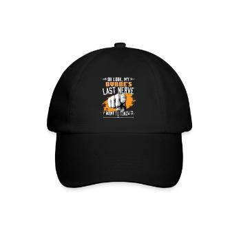 Look My Bubbe's Last Nerve Funny Grandkids - Baseball Cap - black/black - Front