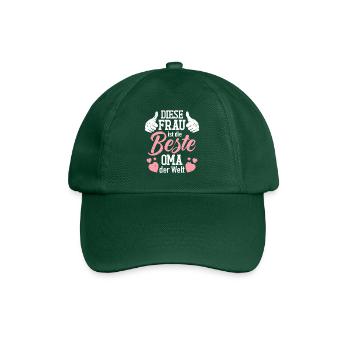 Beste Oma Muttertag weltbeste Oma Großmutter - Baseballkappe - Flaschengrün - Vorne