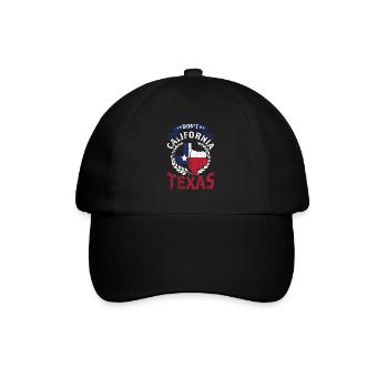 Kalifornien Texas Stolz Texaner Sprüche Texanisch - Baseballkappe - Schwarz/Schwarz - Vorne