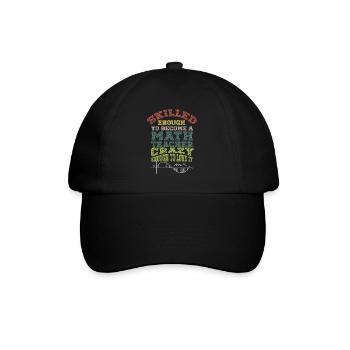 Lustiger Mathe Lehrer Spruch Mathematik - Baseballkappe - Schwarz/Schwarz - Vorne