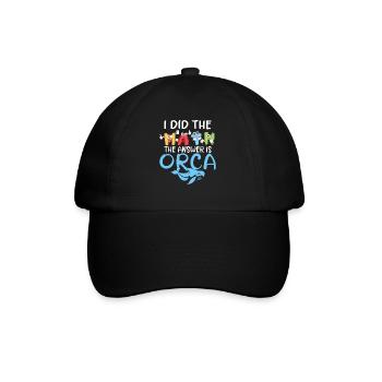 Orca Whale Gifts - Baseball Cap - black/black - Front