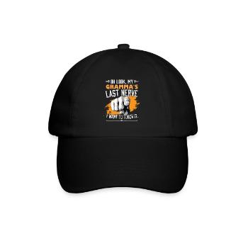 Look My Gramma's Last Nerve Funny Grandma - Baseball Cap - black/black - Front