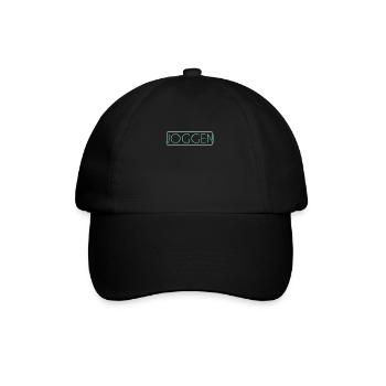 Joggen Schriftzug - Baseballkappe - Schwarz/Schwarz - Vorne