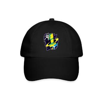 1 year old - Enrollment - Astronaut motif - Baseball Cap - black/black - Front