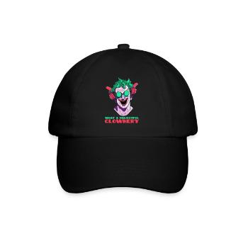 What a delightful clown - Baseball Cap - black/black - Front