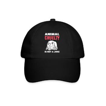 Contre la cruauté envers les animaux : militant des droits des animaux - Casquette classique - noir/noir - Devant