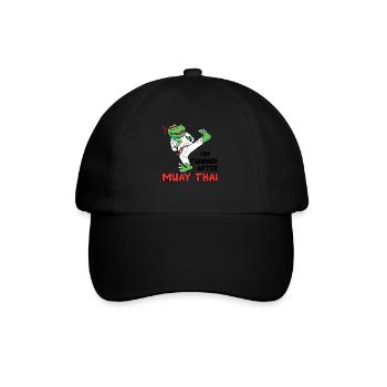 Muay Thai Coach Kickboxing Instructor Funny - Baseball Cap - black/black - Front