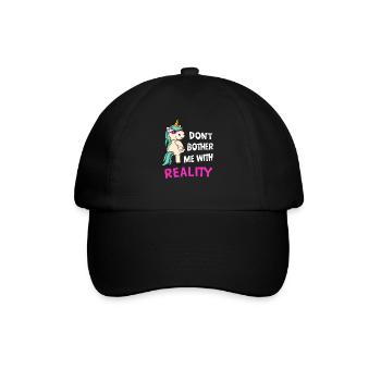 Anti Réalité Licorne Sarcastique Fun Ironie - Casquette classique - noir/noir - Devant