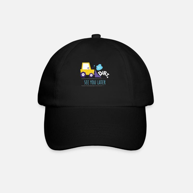 Hey Dirt See You Later Bagger Kinder - Baseballkappe - Schwarz/Schwarz