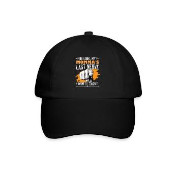 Regarde le dernier nerf de ma maman drôle maman maman - Casquette classique - noir/noir - Devant
