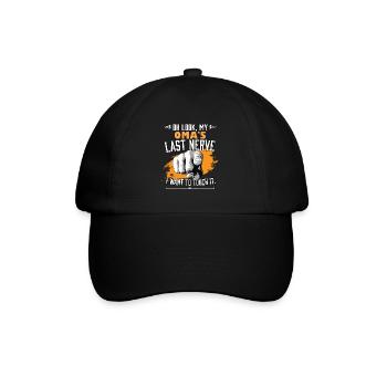 Look My Grandma's Last Nerve Funny Grandmother Family - Baseball Cap - black/black - Front