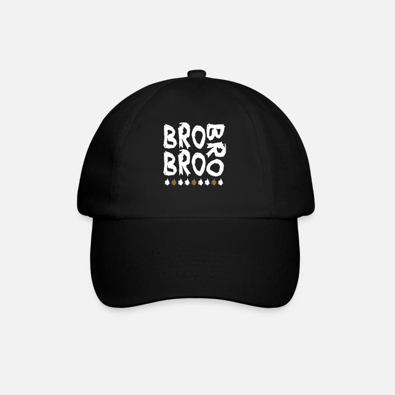 bro bro bro - Baseballkappe - Schwarz/Schwarz