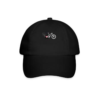 Musical Bike Bicycle With Musical Note Vinyl - Baseballkappe - Schwarz/Schwarz - Vorne
