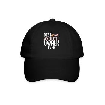 Axolotl Liebhaber Geschenke - Baseballkappe - Schwarz/Schwarz - Vorne