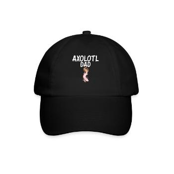 Axolotl Liebhaber Geschenke - Baseballkappe - Schwarz/Schwarz - Vorne