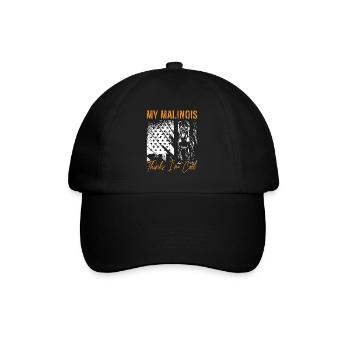 Belgian Malinois My Malinois Thinks I'm Cool Pet - Baseball Cap - black/black - Front