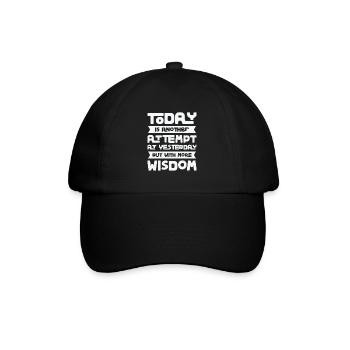 Motivational Wisdom Motivator Knowledge - Baseball Cap - black/black - Front