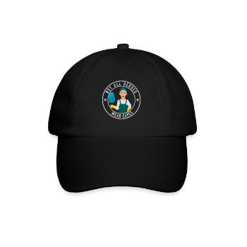 Putzfrau Spruch Reinigungskraft Putzfee - Baseballkappe - Schwarz/Schwarz - Vorne
