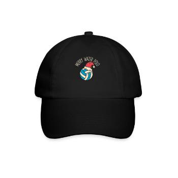 Joyeux joueur de water-polo Entraîneur des fans Noël - Casquette classique - noir/noir - Devant