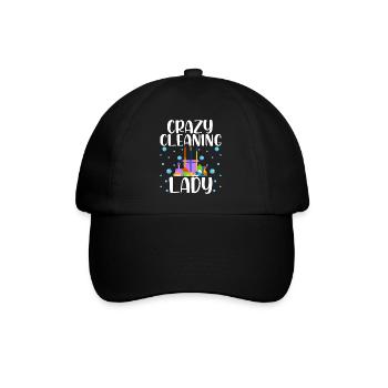 Dame de ménage folle - Casquette classique - noir/noir - Devant