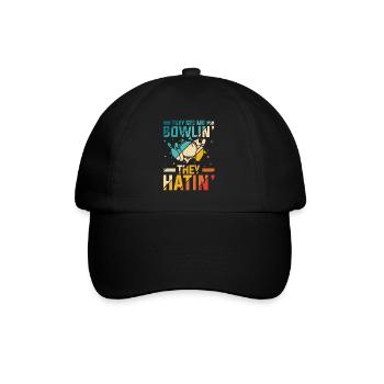 They see me Bowlin' They Hatin' Best Sport Bowling - Baseballkappe - Schwarz/Schwarz - Vorne