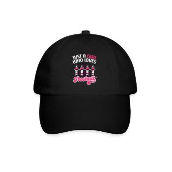 Mignon juste une fille qui aime la table de baby-foot pour femmes - Casquette classique - noir/noir - Devant
