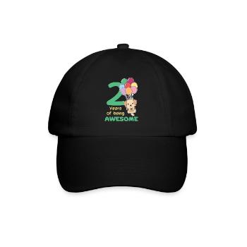 Labrador pour les enfants de 2e anniversaire de deux ans - Casquette classique - noir/noir - Devant