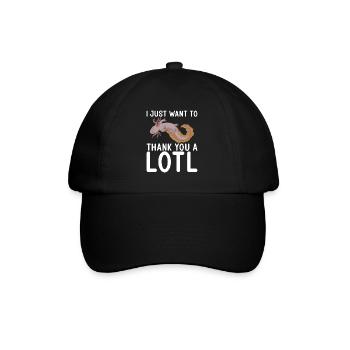 Axolotl Liebhaber Geschenke - Baseballkappe - Schwarz/Schwarz - Vorne