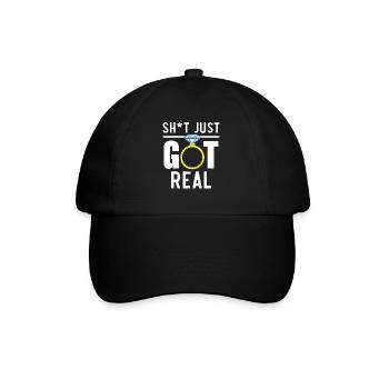 Bride And Groom Wedding Day Marriage Just Married - Baseball Cap - black/black - Front
