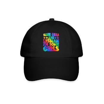 Some Girls Are Lesbian I'm Some Girls 5 - Baseballkappe - Schwarz/Schwarz - Vorne
