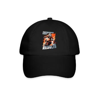 Expansive Passion - Cooler Dirtbike Motocross - Baseballkappe - Schwarz/Schwarz - Vorne