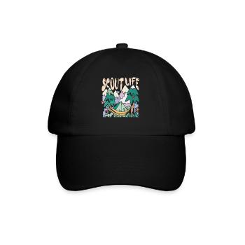 Scout Life Scouting Troop Supporter Camping Scout - Baseballkappe - Schwarz/Schwarz - Vorne
