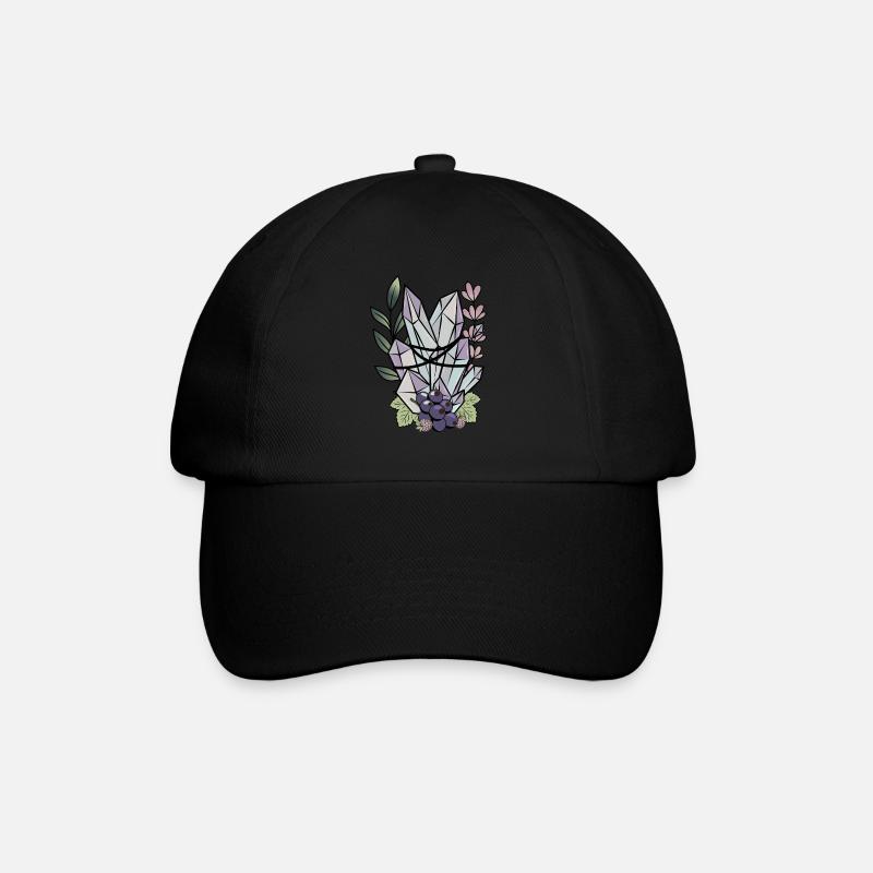 Garten Pflanzen Edelstein schönes Gärtner Design - Baseballkappe - Schwarz/Schwarz