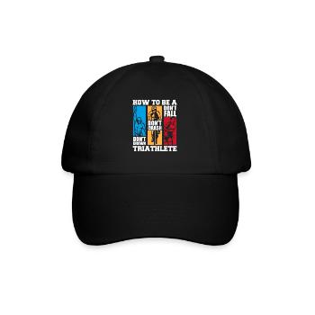 How To Be A Triathlete Triathlon Bike Triathlete - Baseball Cap - black/black - Front