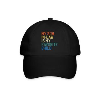 My Son-In-Law: The Favorite Child" Retro Vintage - Baseball Cap - black/black - Front