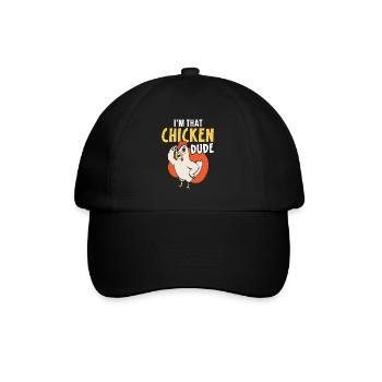 Poulet fermier Poulet Chuchoteur Animal de la ferme - Casquette classique - noir/noir - Devant