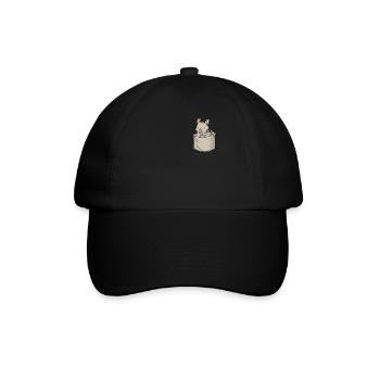 Chinchilla Chest Pocket Longtail Longhair - Baseball Cap - black/black - Front