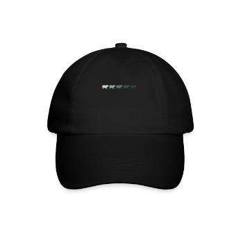 Retro Capybara Silhoutte - Capybaras - Baseball Cap - black/black - Front