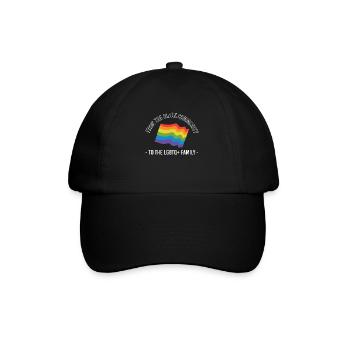 Cadeau de chemise LGBTQ+ Mois LGBT - Casquette classique - noir/noir - Devant